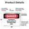 Signmission Hazardous Waste Satellite Accumulation Area Danger Sign, Plastic, 18in W x 12in L, 2PK OS-2PACK-DS-P-1218-L-2286 - alternate 6